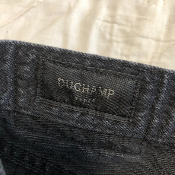Duchamp London Black Cotton Jeans Straight Leg Size 29x30 - Picture 8 of 12